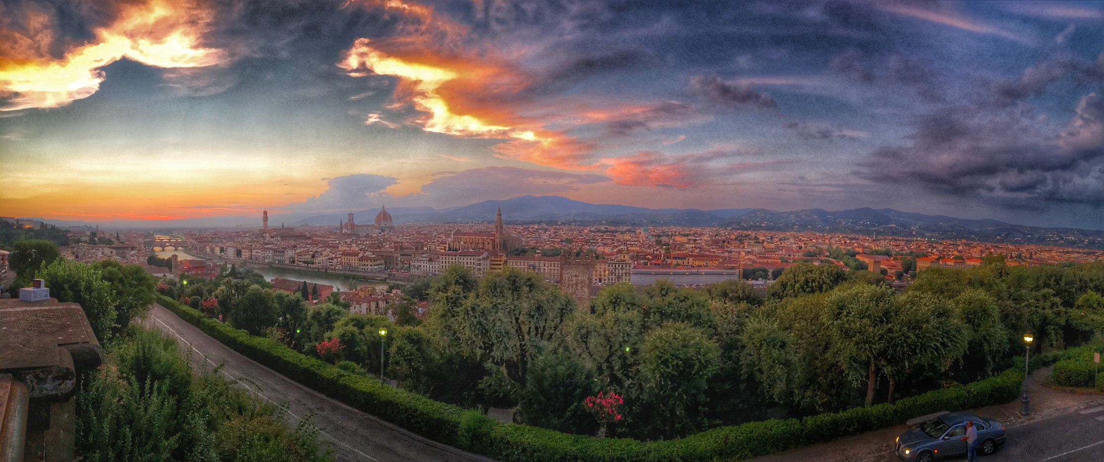 Florence at sunset